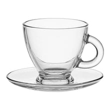 Load image into Gallery viewer, GLASS TEACUP &amp; SAUCER
